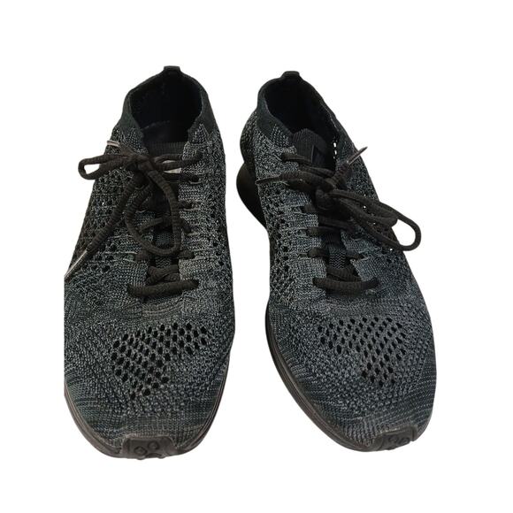 Nike Flyknit Racer Oreo Mens 5.5 Women's SZ 7 Athletic Running Sneakers - Picture 3 of 8
